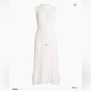 MILLY - White Pleated Dress SIZE 2 - WORE ONCE
